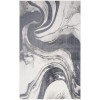 Nourison Astra Machine Washable Ivory Grey ASW15 7 ft. 10 in. X 10 ft. Rectangle Rug