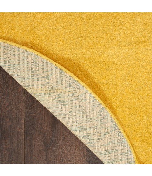 Nourison Essentials Yellow Area Rug NRE01-Yellow