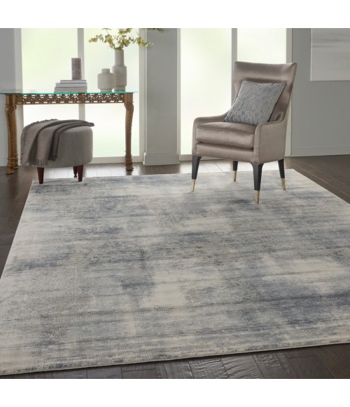 Nourison Rustic Textures Area Rug RUS02-Blue/Ivory