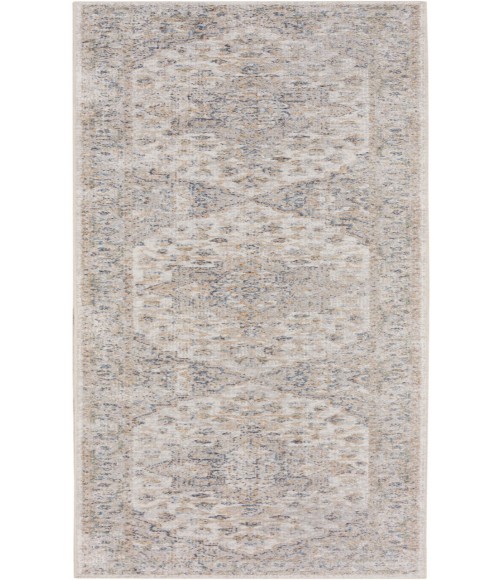 Nourison Astra Machine Washable Silver Grey ASW12 2 ft. X 6 ft. Rectangle Rug
