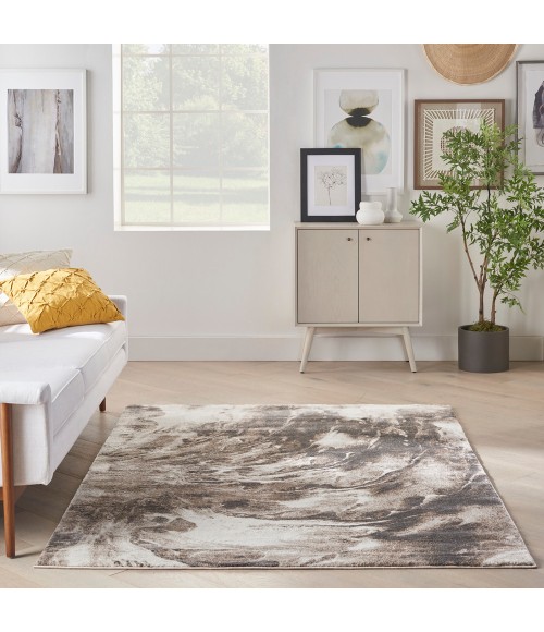 Kathy Ireland American Manor Area Rug AMR03 Ivory Mocha