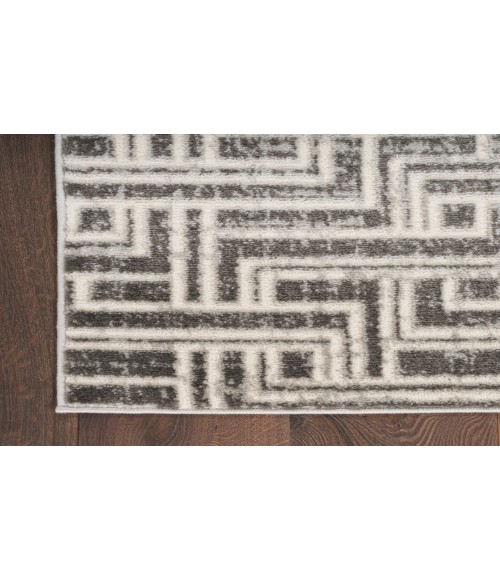 Nourison Serenity Home Grey Ivory Rug SRH04 9 ft. X 12 ft. Rectangle - Rugs Town Nourison Serenity Home Grey Ivory SRH04 9 ft. X 12 ft. Rectangle Rug