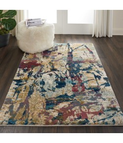 Nourison Fusion - Fss10 Cream Multicolor Area Rug 4 ft. X 6 ft. Rectangle