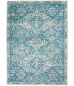 Nourison Tranquil(Traql) - Tra13 Light Blue Ivory Area Rug 5 ft. 3 X 7 ft. 3 Rectangle