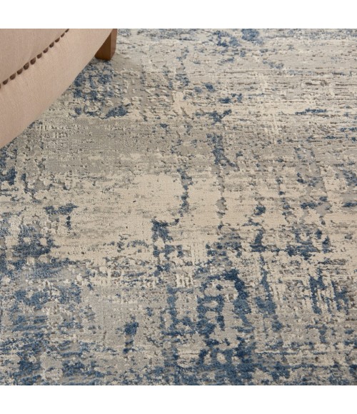 Nourison RUSTIC TEXTURES Area Rug Nourison Rustic Textures Area Rug RUS10-Ivory/Blue