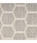 Nourison Reversible Indoor Outdoor Grey RVB01 2 ft. 2 in. X 10 ft. Rect. Rug