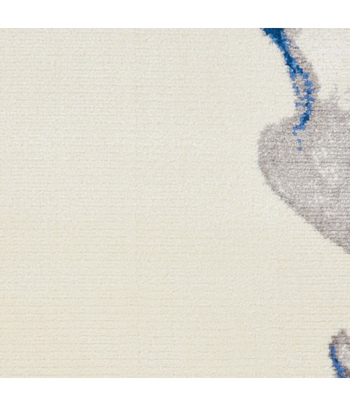 Nourison Twilight Area Rug TWI27 Ivory/Blue 5'6" x 8'