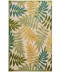 Nourison Aloha Green Multicolor ALH18 5 ft. 3 in. X 7 ft. 5 in. Rectangle Rug