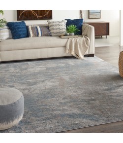 Nourison Rustic Textures - Rus15 Light Grey Blue Area Rug 7 ft. 10 X 10 ft. 6 Rectangle