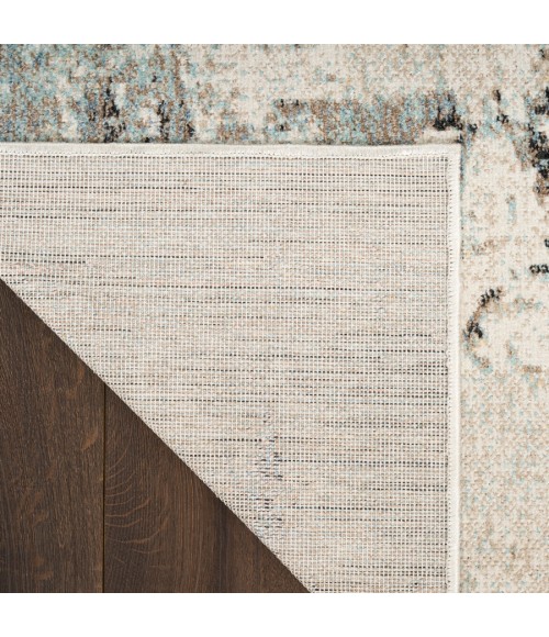 Nourison Home Washable Decor Blue WSD09 7 ft. 10 in. X 10 ft. Rectangle Rug