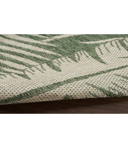 Nourison Garden Oasis Green Ivory GOA02 4 ft. X 6 ft. Rectangle Rug