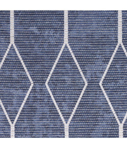 Nourison Machine Washable Series 1 Navy Rug SR107 9 ft. X 12 ft. Rect. - Rugs Town Nourison Machine Washable Series 1 Navy SR107 9 ft. X 12 ft. Rect. Rug