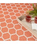Nourison Reversible Indoor Outdoor Coral RVB01 5 ft. X 7 ft. Rect. Rug