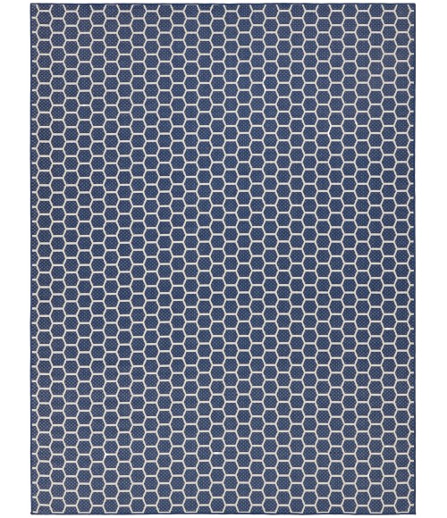 Nourison Reversible Indoor Outdoor Navy RVB01 10 ft. X 14 ft. Rect. Rug