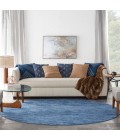 Nourison Essentials Navy Blue Area Rug NRE01-Navy Blue
