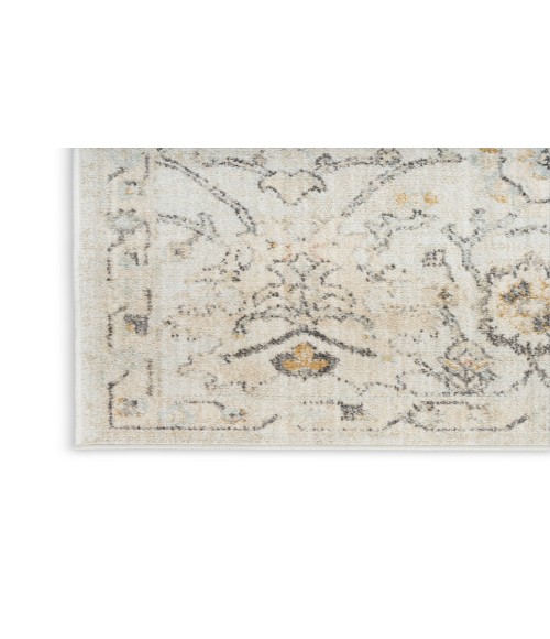 Nourison Oushak Home Grey OUS01 5 ft. 5 in. X 7 ft. 3 in. Rectangle Rug