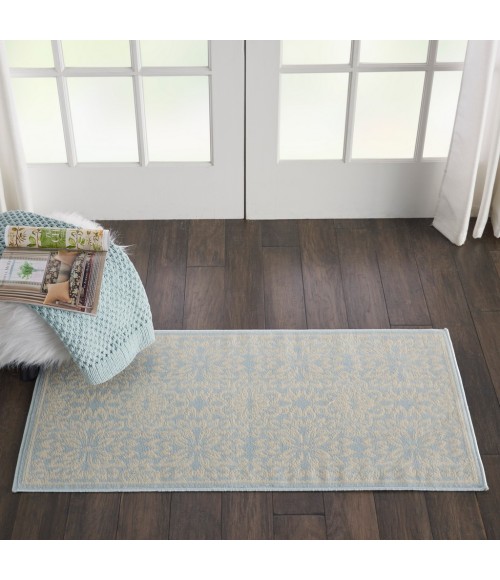 Nourison Jubilant Area Rug JUB06-Ivory/Light Blue