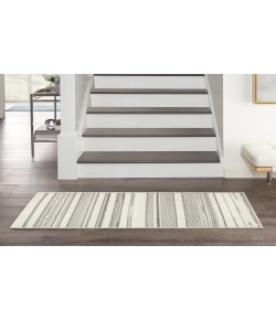 Nourison Home Grafix GRF41 Ivory Grey 2 ft. X 4 ft. Area Rug