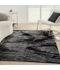 Michael Amini Ma30 Star Area Rug SMR02 Black Ivory 4' x 6'