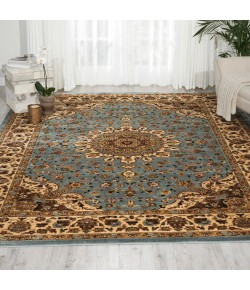 Nourison Delano - Del04 Blue Area Rug 6 ft. 7 X 9 ft. 6 Rectangle