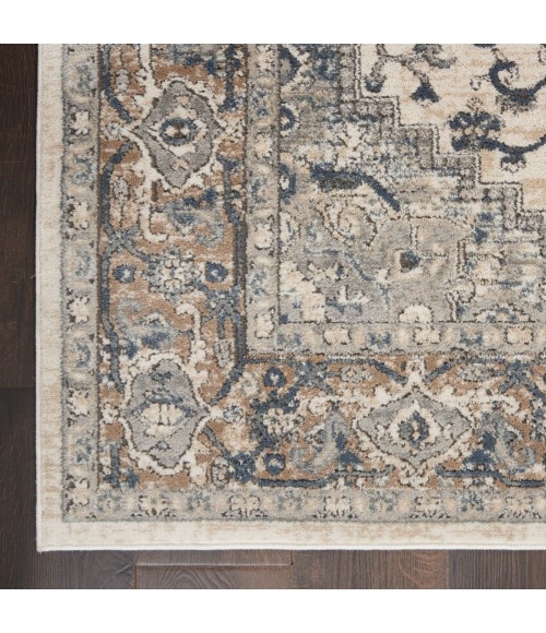 Nourison Quarry Ivory Grey QUA05 20 ft. Rect. Rug