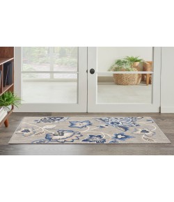 Nourison Aloha Blue Grey ALH31 2 ft. 8 in. X 4 ft. Rectangle Rug