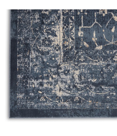 kathy ireland Home Malta Area Rug MAI11-Navy