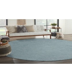 Nourison Practical Solutions Aqua PSL01 8 ft. Round Rug