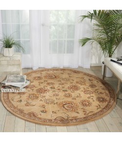 Nourison 2000 - 2360 Beige Area Rug 6 ft. X Round