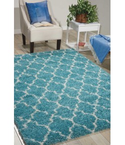 Nourison Amore - Amor2 Aqua Area Rug 10 ft. X 13 ft. Rectangle