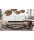Nourison Grafix Black GRF14 4 ft. Round Rug