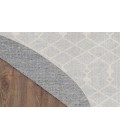Nourison Astra Machine Washable Grey ASW10 5 ft. 3 in. Round Rug