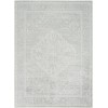 Nourison Astra Machine Washable Light Grey ASW11 4 ft. X 6 ft. Rect. Rug