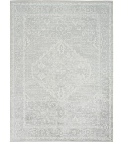 Nourison Astra Machine Washable Light Grey ASW11 4 ft. X 6 ft. Rect. Rug