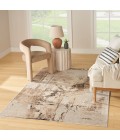 Nourison Home Washable Decor Mocha WSD09 5 ft. 3 in. X 7 ft. Rectangle Rug