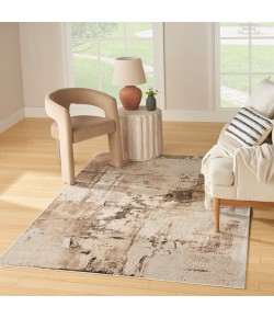 Nourison Home Washable Decor Mocha WSD09 5 ft. 3 in. X 7 ft. Rectangle Rug