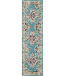 Nourison Home Passion PSN03 Light Blue 2 ft. 2 in. X 7 ft. 6 in. Area Rug