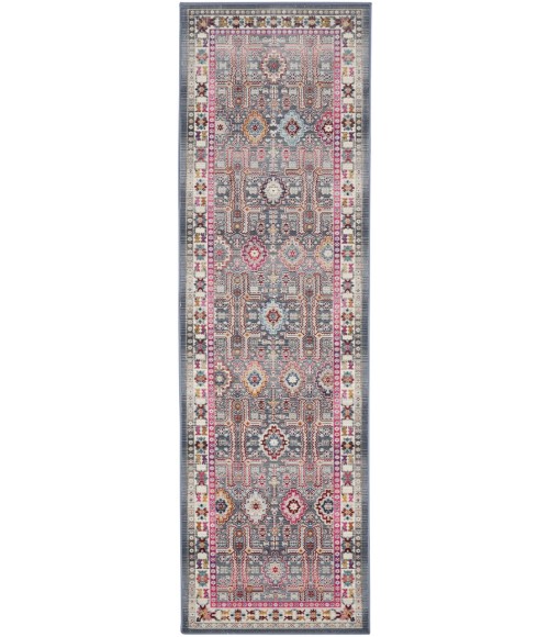 Nourison VINTAGE KASHAN Area Rug Nourison Vintage Kashan Area Rug VKA05-Grey/Multi