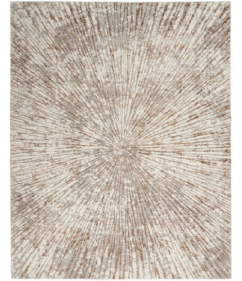Inspire Me! Home Décor Metallic Area Rug MTL01 Grey/Mocha