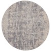Nourison Home Rustic Textures RUS01 Ivory/Silver 5 ft. 3 in. Round Area Rug