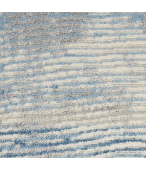 Nourison Solace Runner Area Rug SLA01-Ivory/Grey/Blue