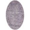 Nicole Curtis Machine Washable Series 1 Grey SR104 5 ft. 3 in. Round Rug