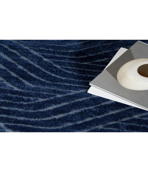 Calvin Klein Surfaces Navy SFC01 3 ft. 11 in. X 5 ft. 11 in. Rectangle Rug