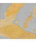 Nourison Prismatic Area Rug PRS19 Grey/Gold 7'9" x 9'9"