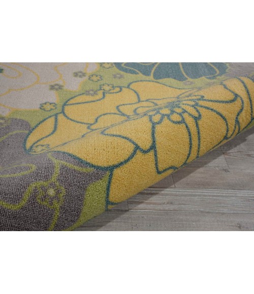 Nourison Home & Garden Square Area Rug RS021-Green