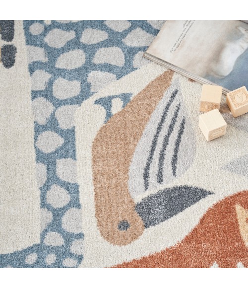 Nourison Astra Machine Washable Area Rug ASW01 Ivory