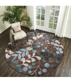 Nourison Contour - Con02 Mocha Area Rug 8 ft. X Round