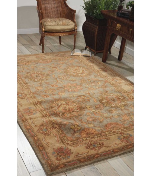 Nourison JAIPUR Area Rug Nourison Jaipur Round Area Rug JA19-Aqua