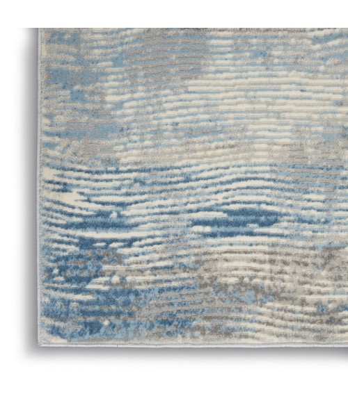 Nourison Solace Runner Area Rug SLA01-Ivory/Grey/Blue