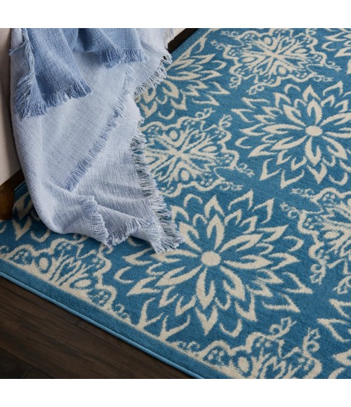 Nourison Jubilant Area Rug JUB06-Ivory/Blue